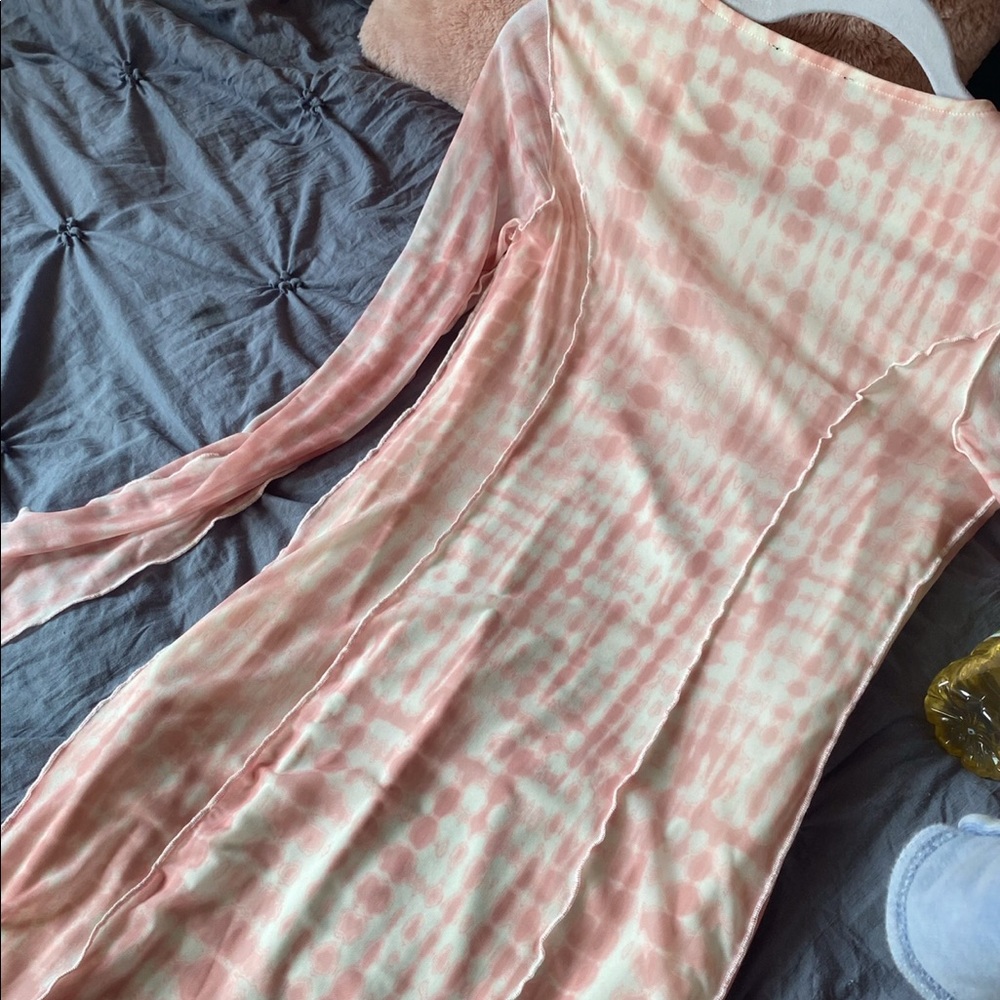 NEW pink/white going out dress.